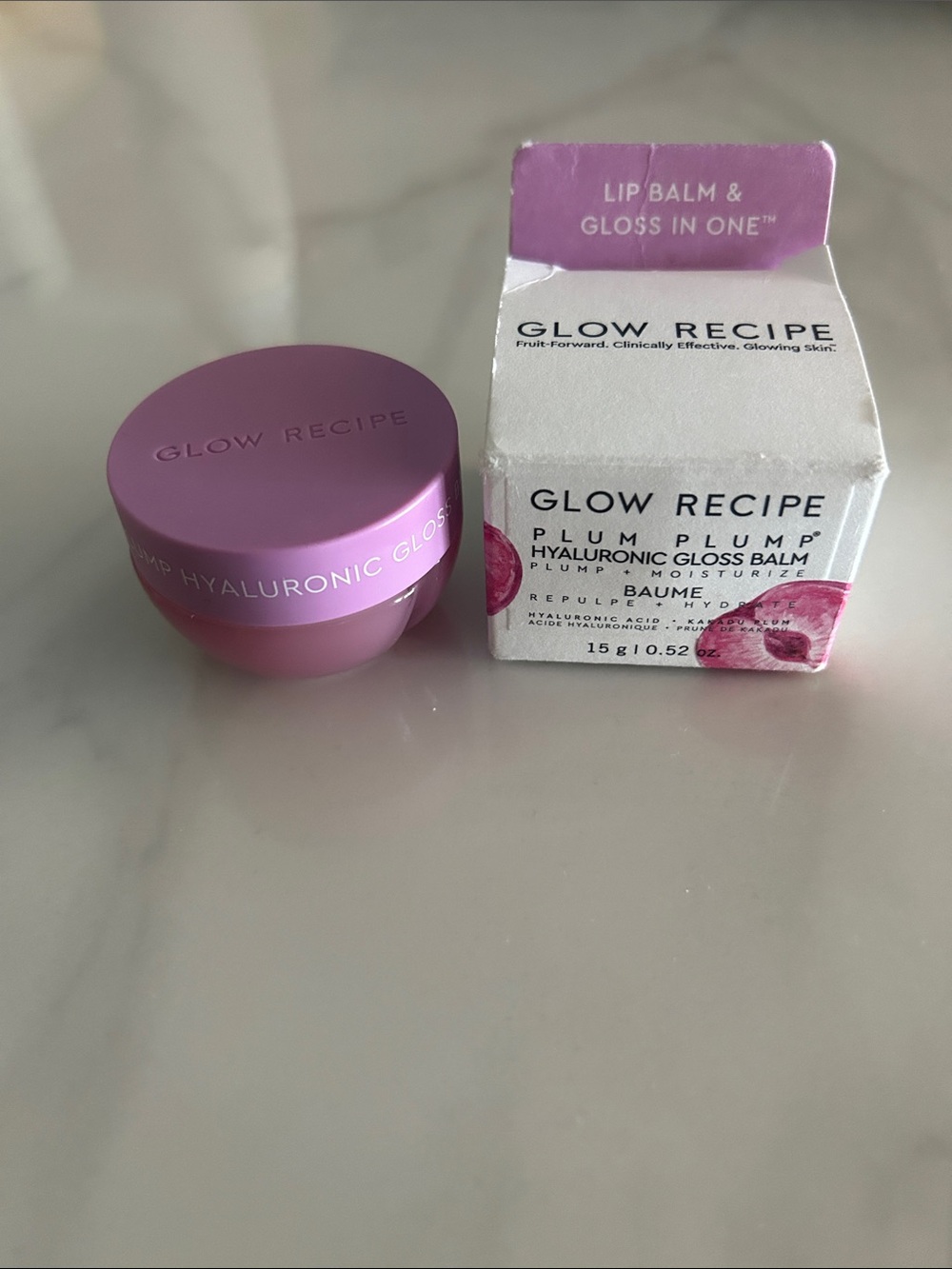 Glow Recipe Plum Plump Hyaluronic Gloss Balm — Purple Pink